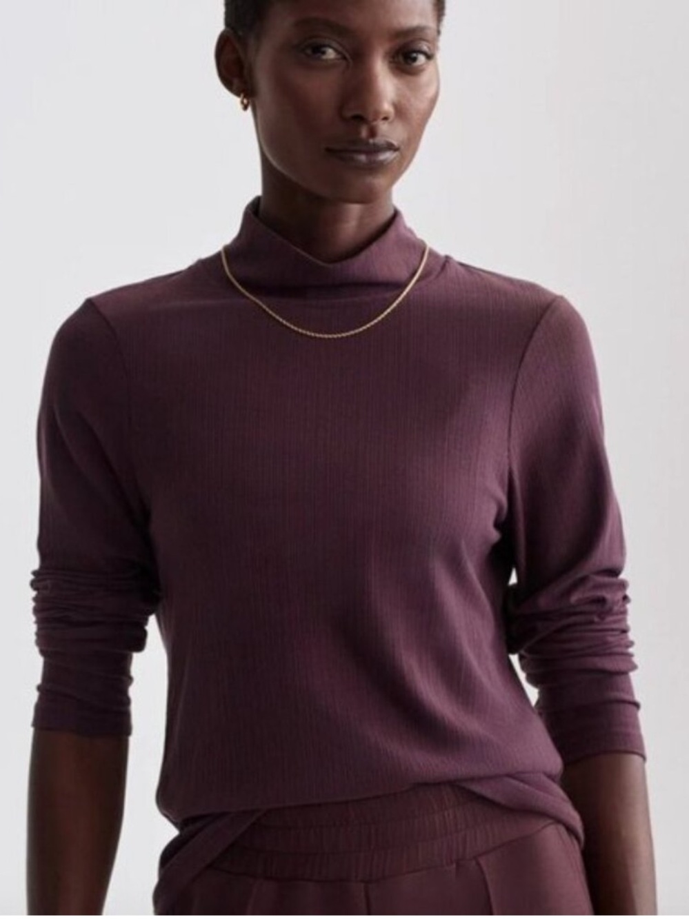 Varley Astrid Long-Sleeve Tee Huckleberry Medium